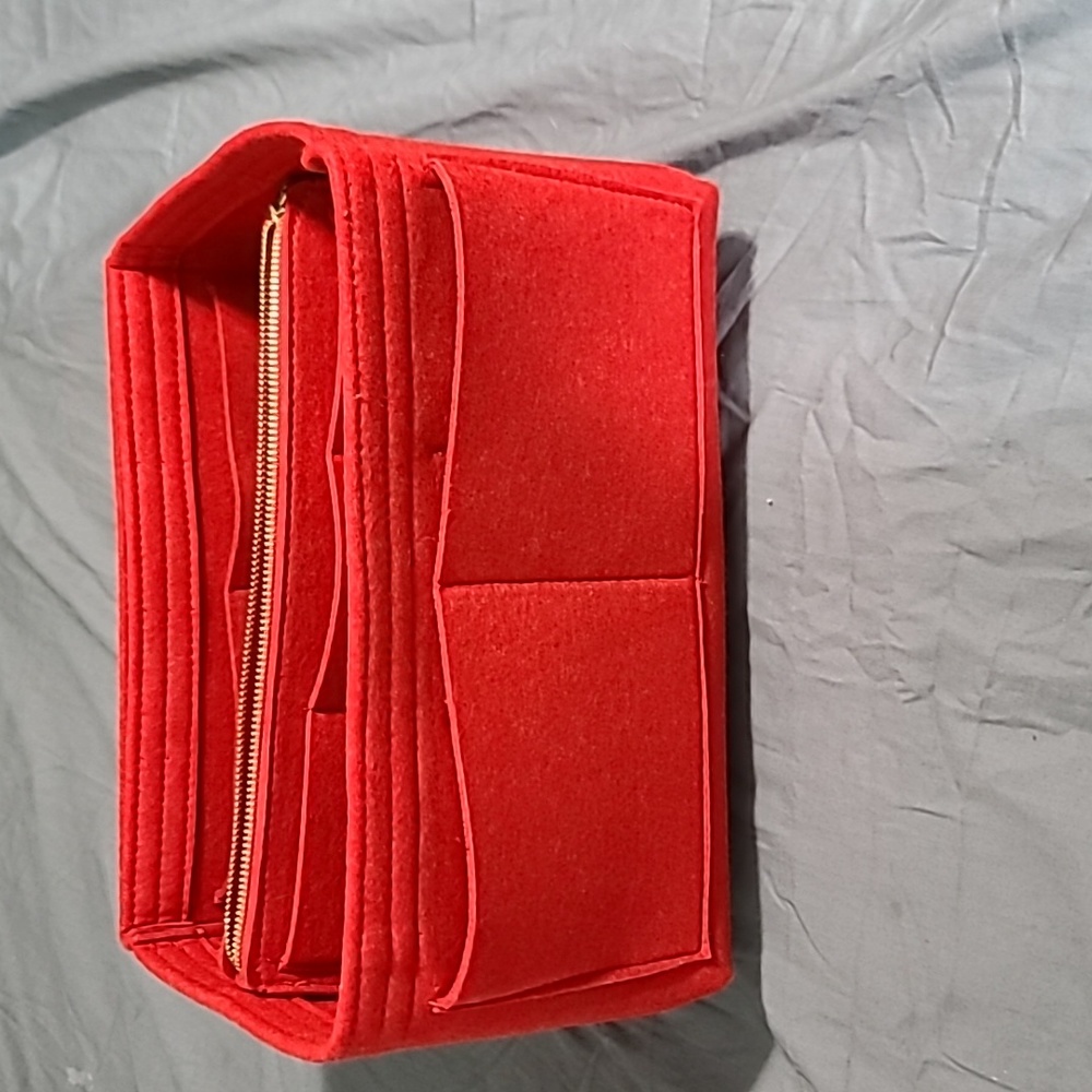Red Felt Organizer Bag
